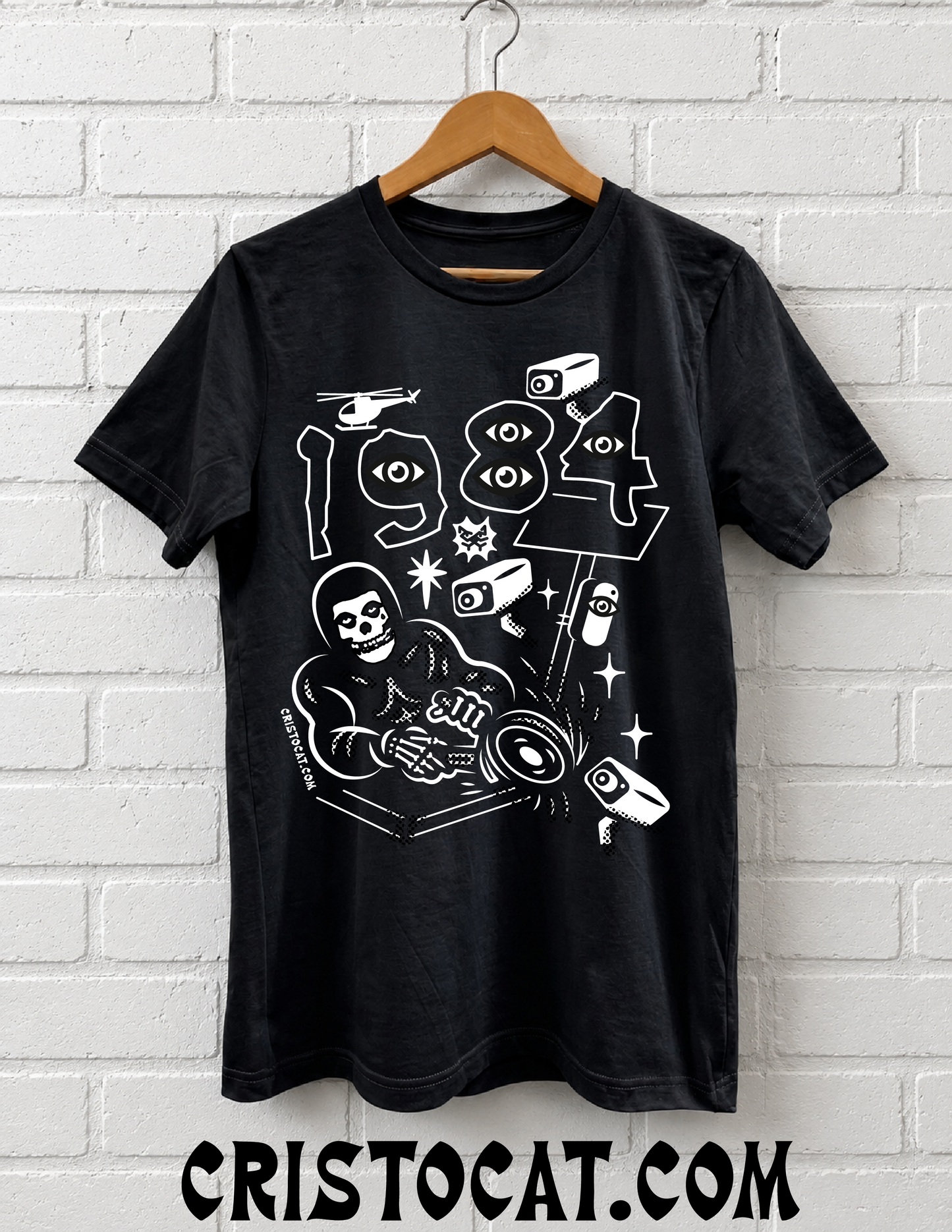 1984 Skull Black T-SHIRT