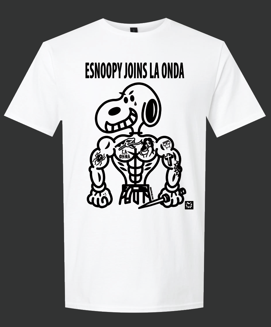 ESnoopy Joins La Onda WHITE T-SHIRT