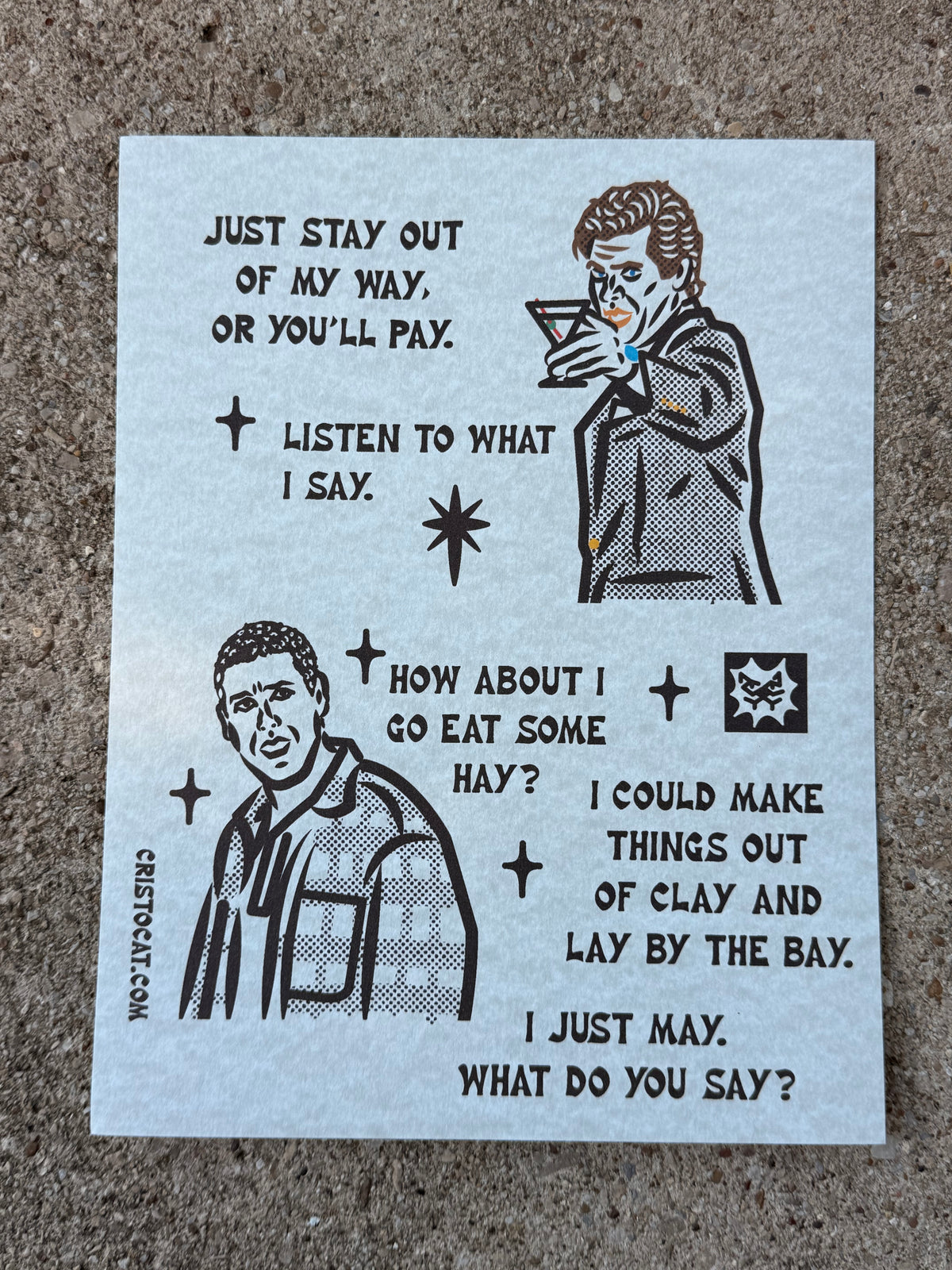 Eat Some Hay 8.5X11 PRINT