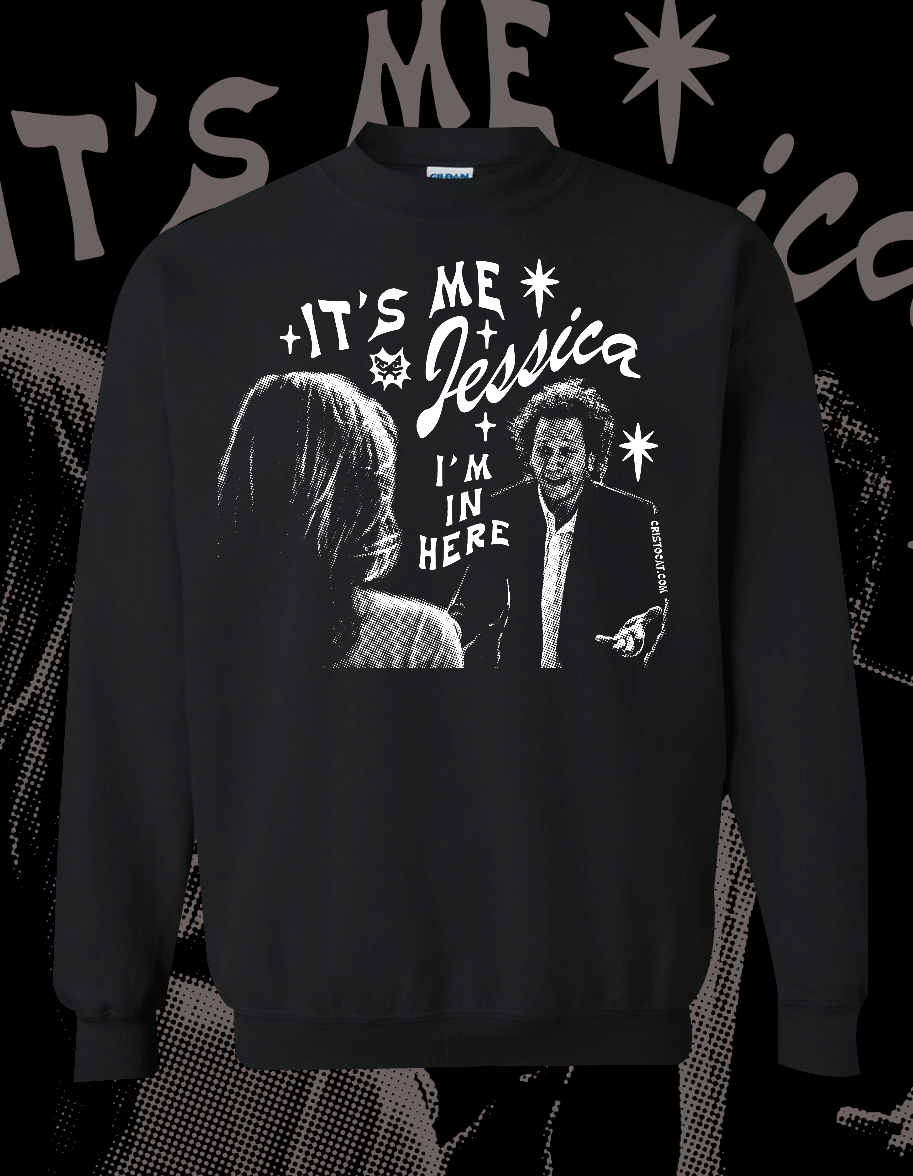 I’M IN HERE black crewneck - cristocatofficial