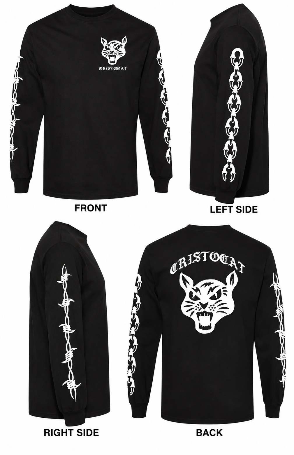 CC Club Black long Sleeve T-Shirt