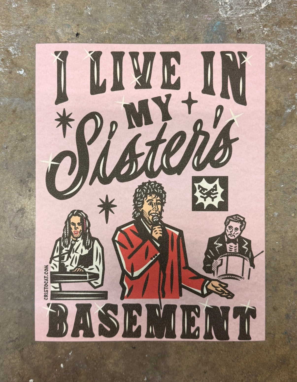 Sister’s Basement 8.5X11 PRINT