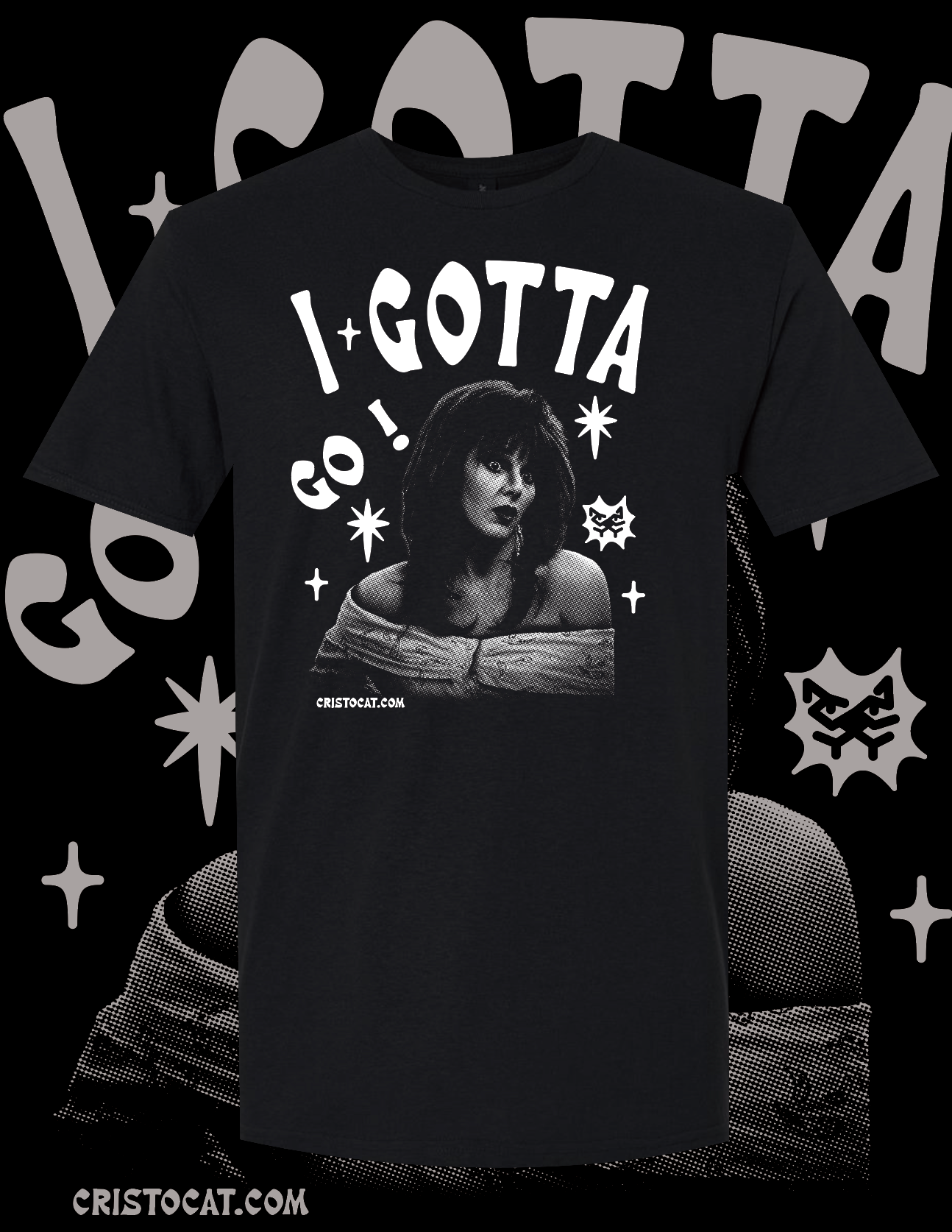 GOTTA GO BLACK T-SHIRT