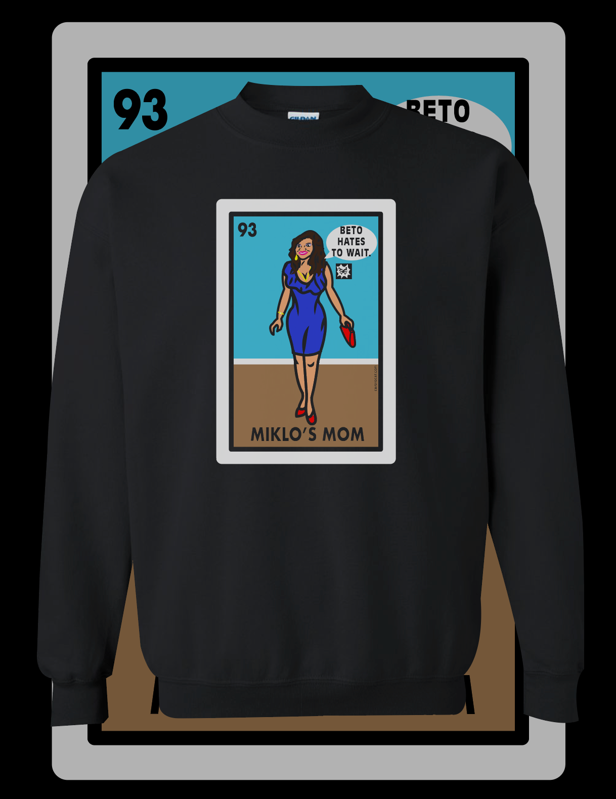 Miklo’s Mom Black crewneck Sweater