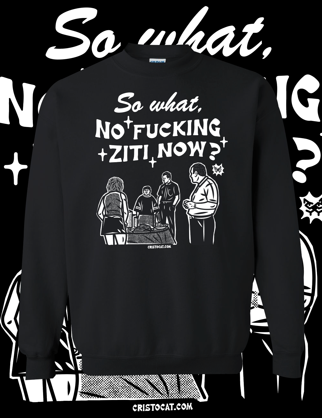 Ziti Black crewneck Sweater