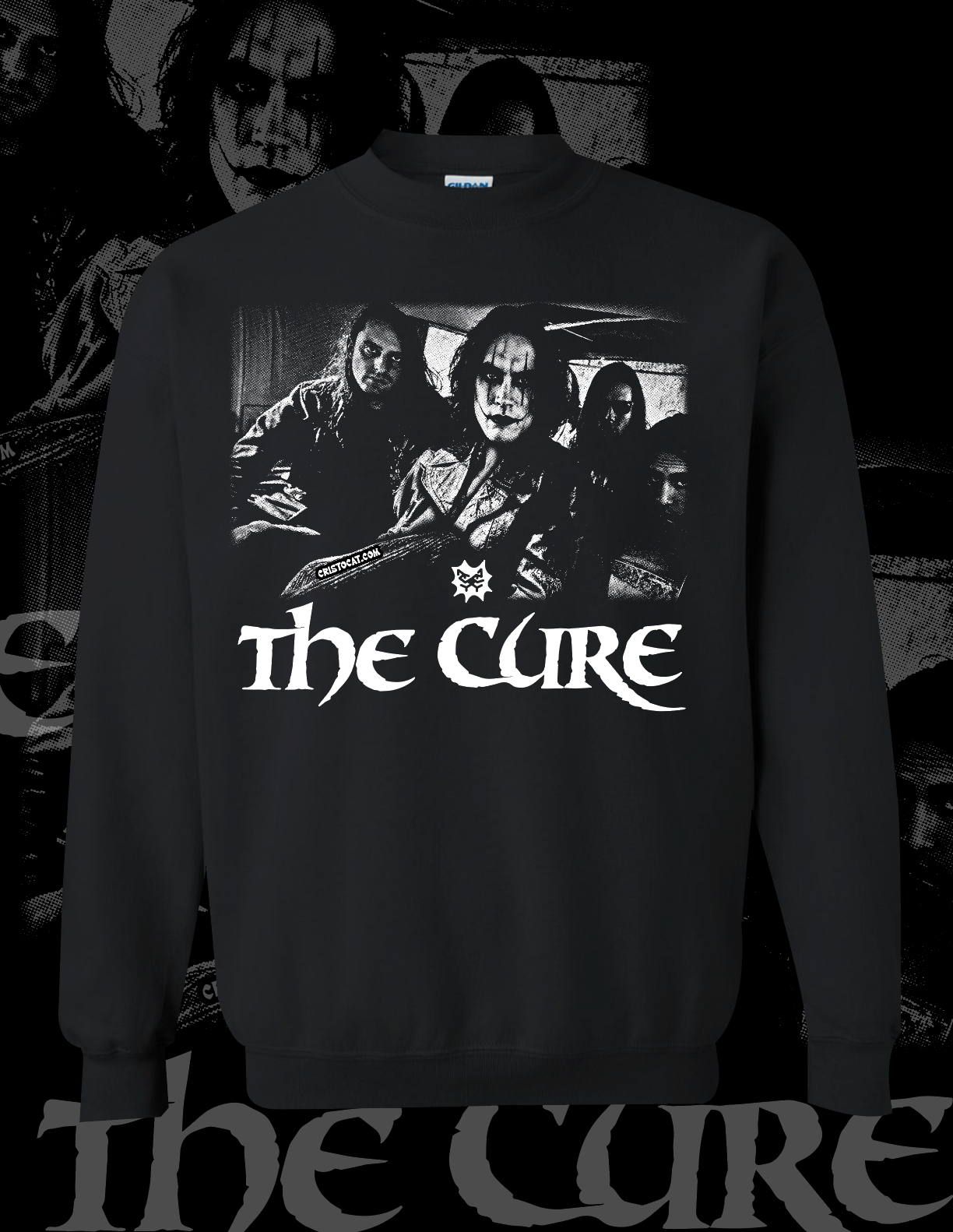 Cruisin Cure Black crewneck Sweater - cristocatofficial