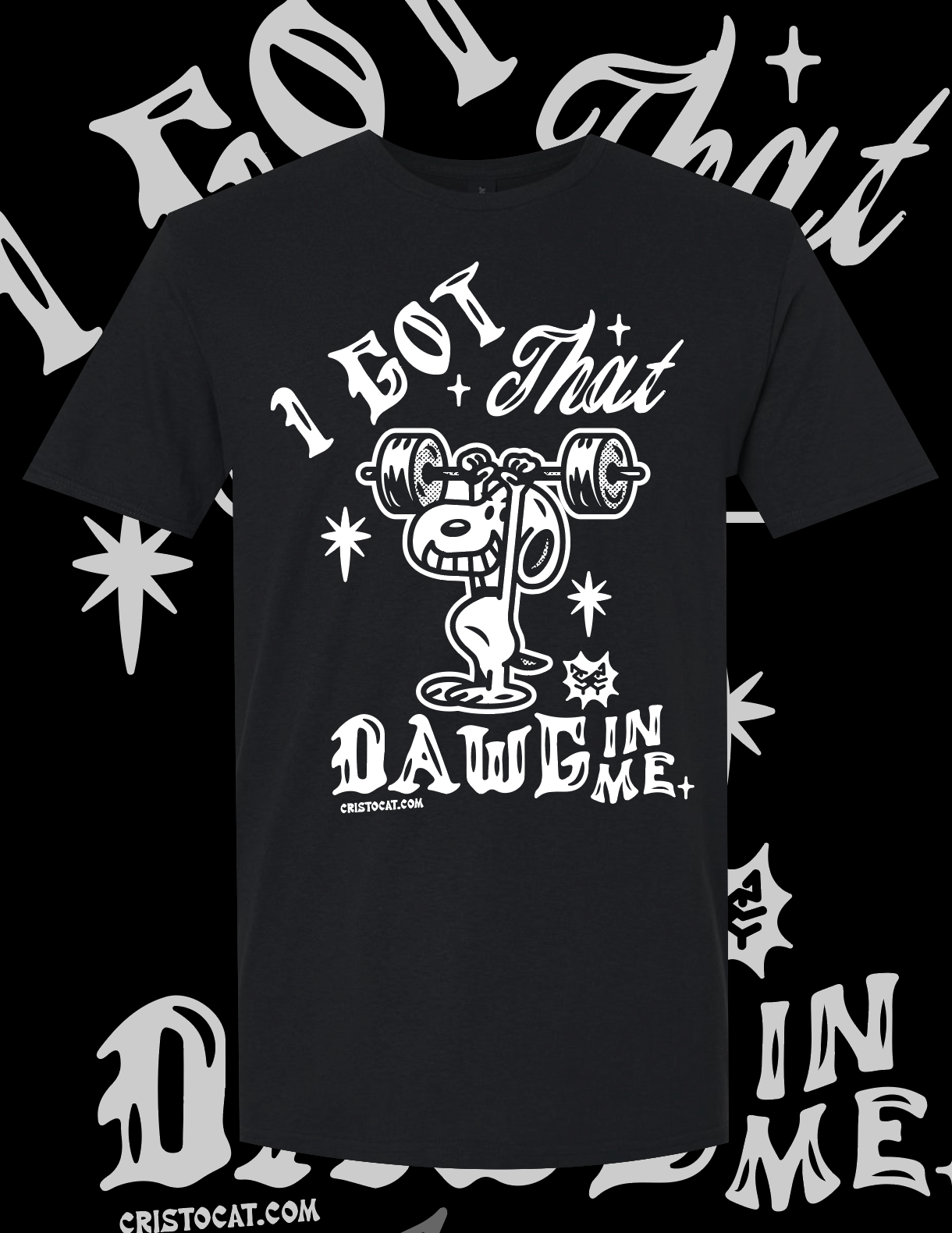 Dawg in me ESnoopy BLACK T-SHIRT - cristocatofficial