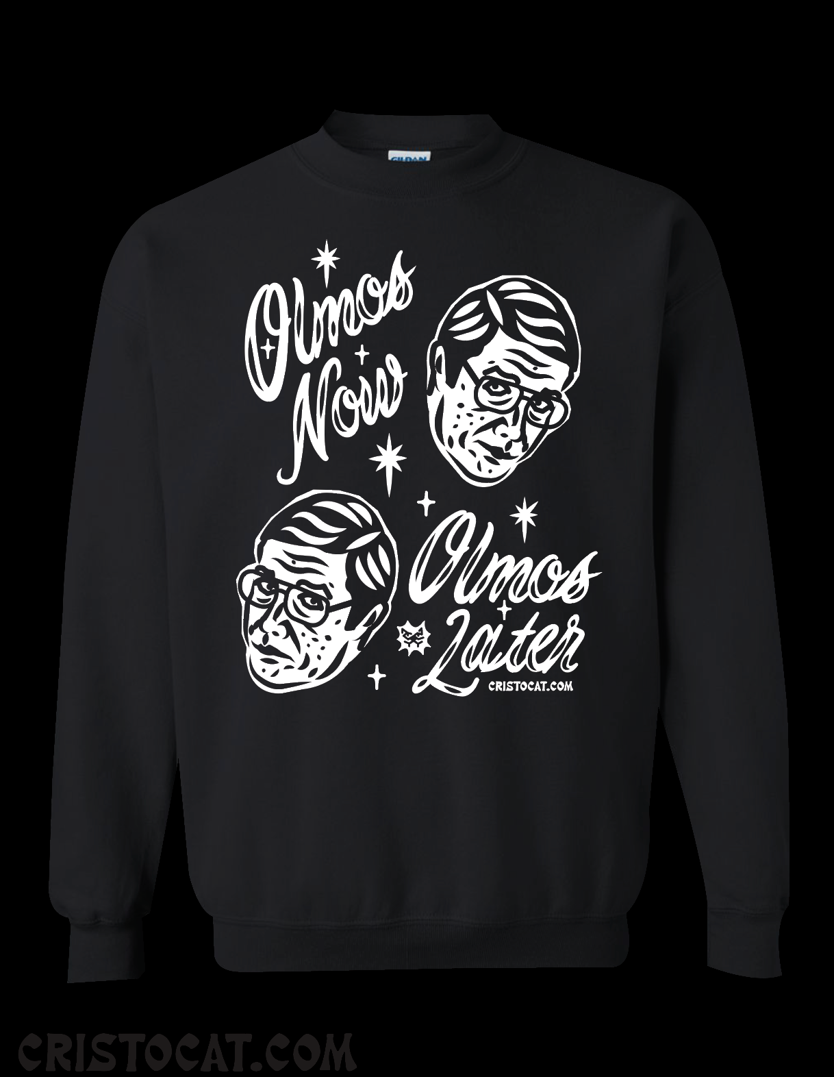 Olmos Now Olmos Later Black crewneck Sweater