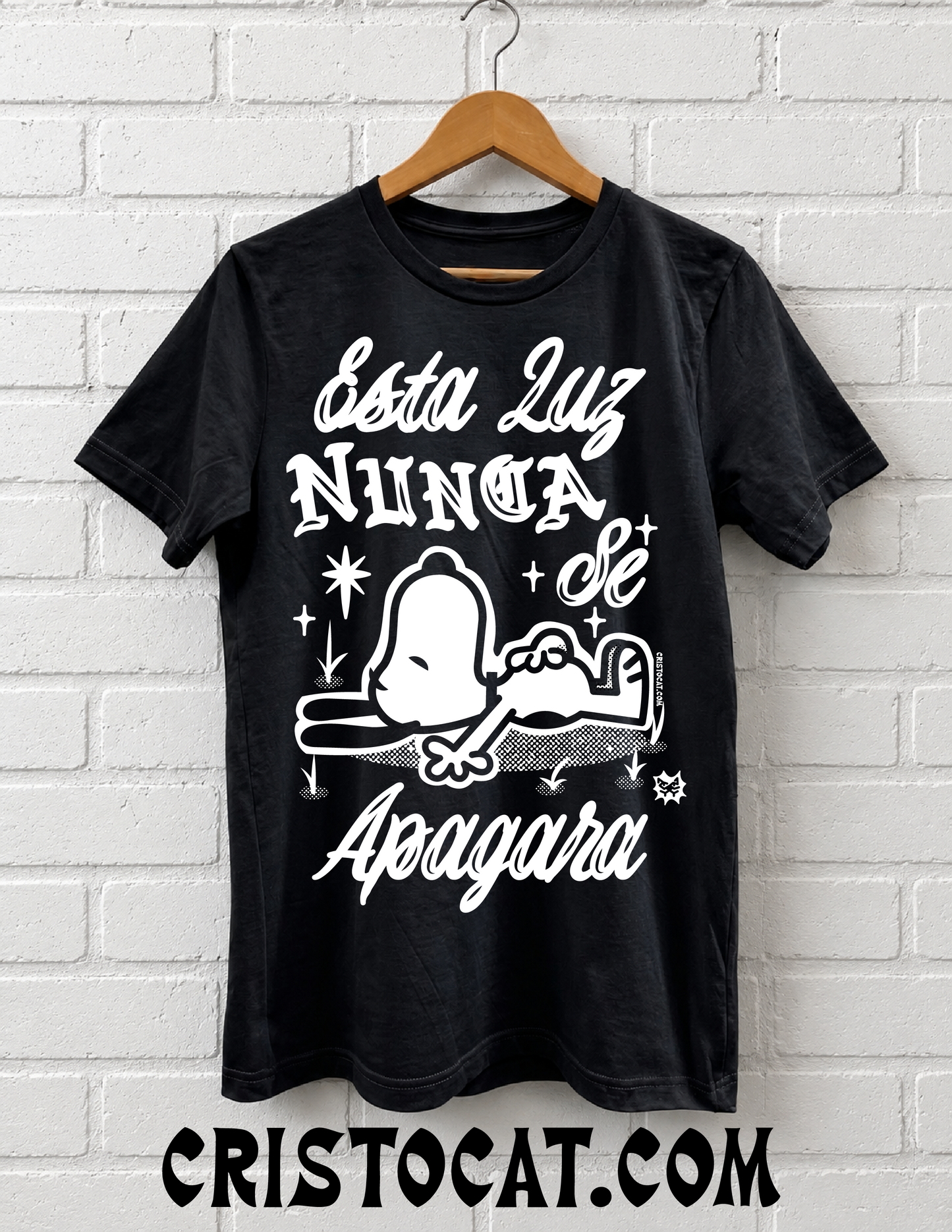 Esta Luz Snoopy Black T-SHIRT