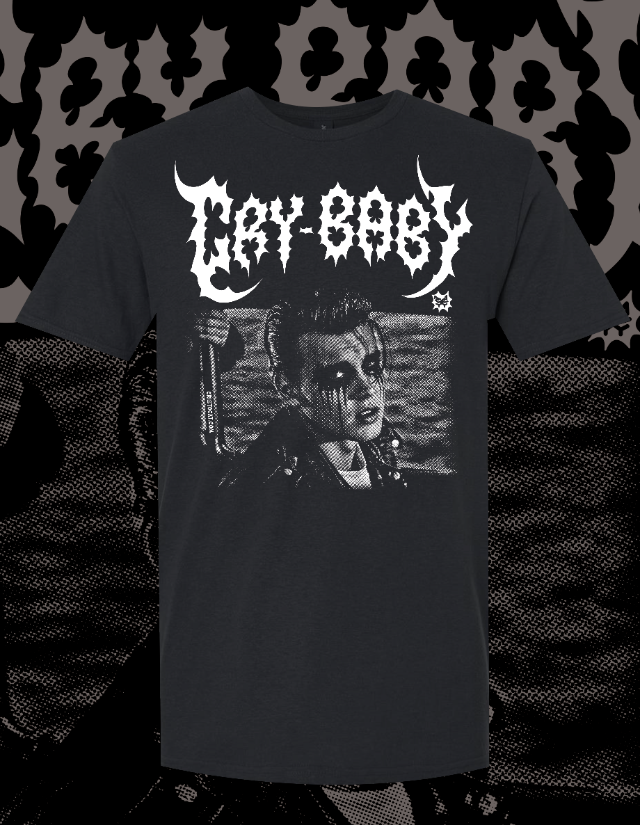 METAL CRY-BABY BLACK T-SHIRT - cristocatofficial