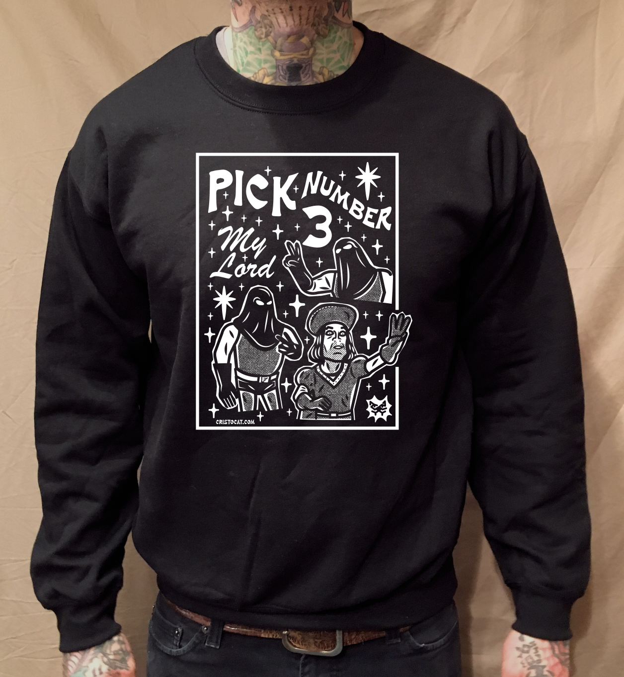 PICK 3 MY LORD CREWNECK SWEATER