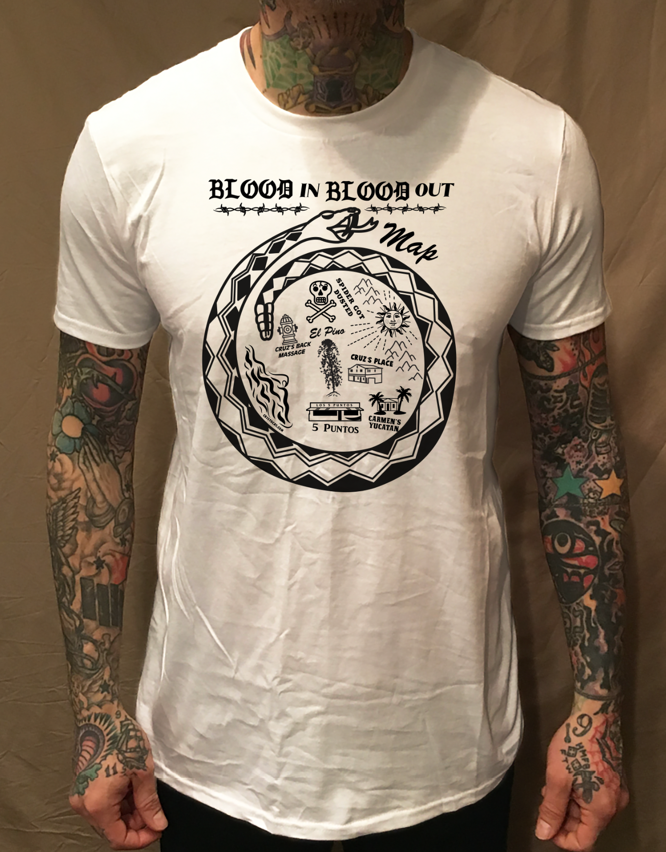 BIBO MAP WHITE TEE