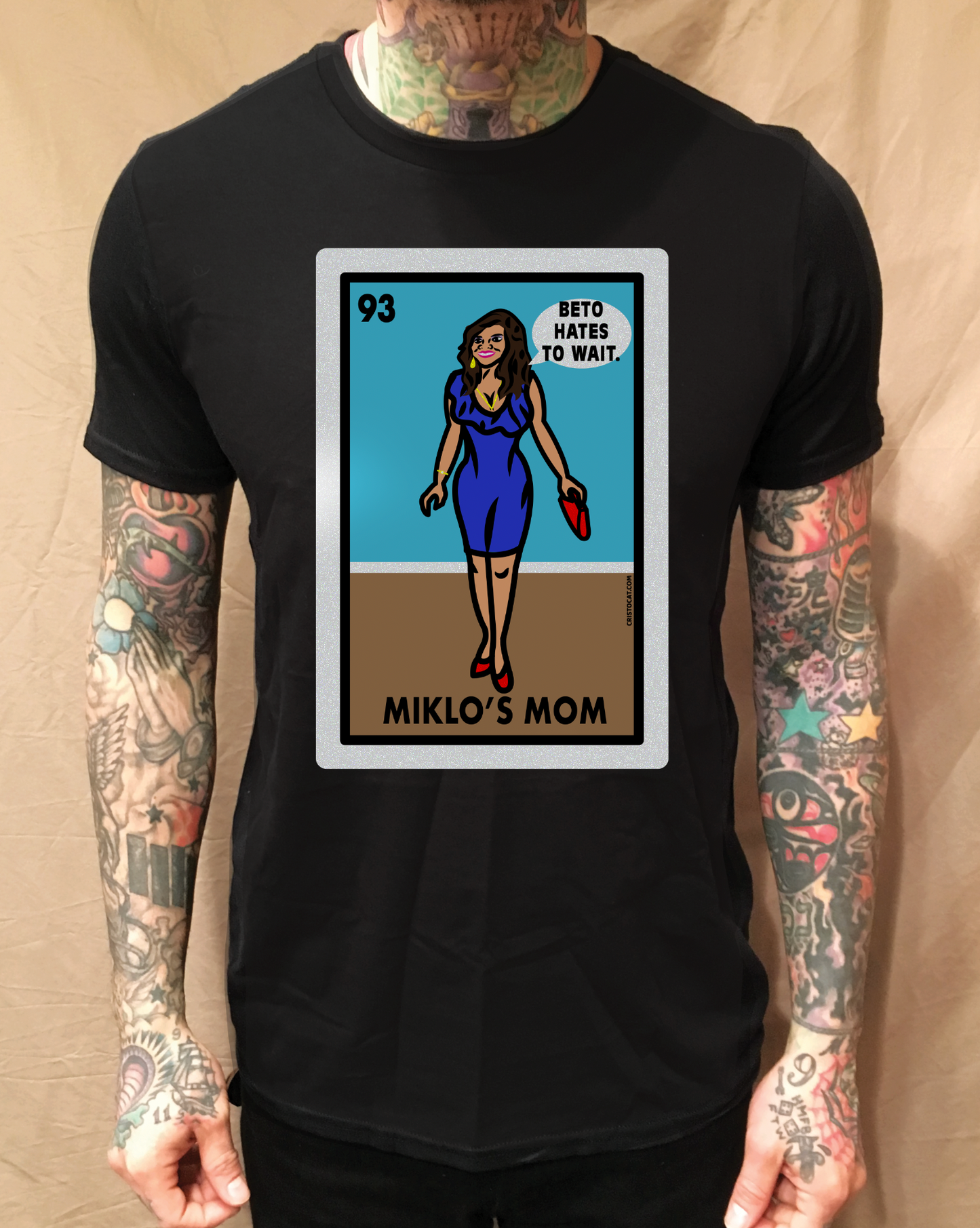MIKLO'S MOM BLACK TEE