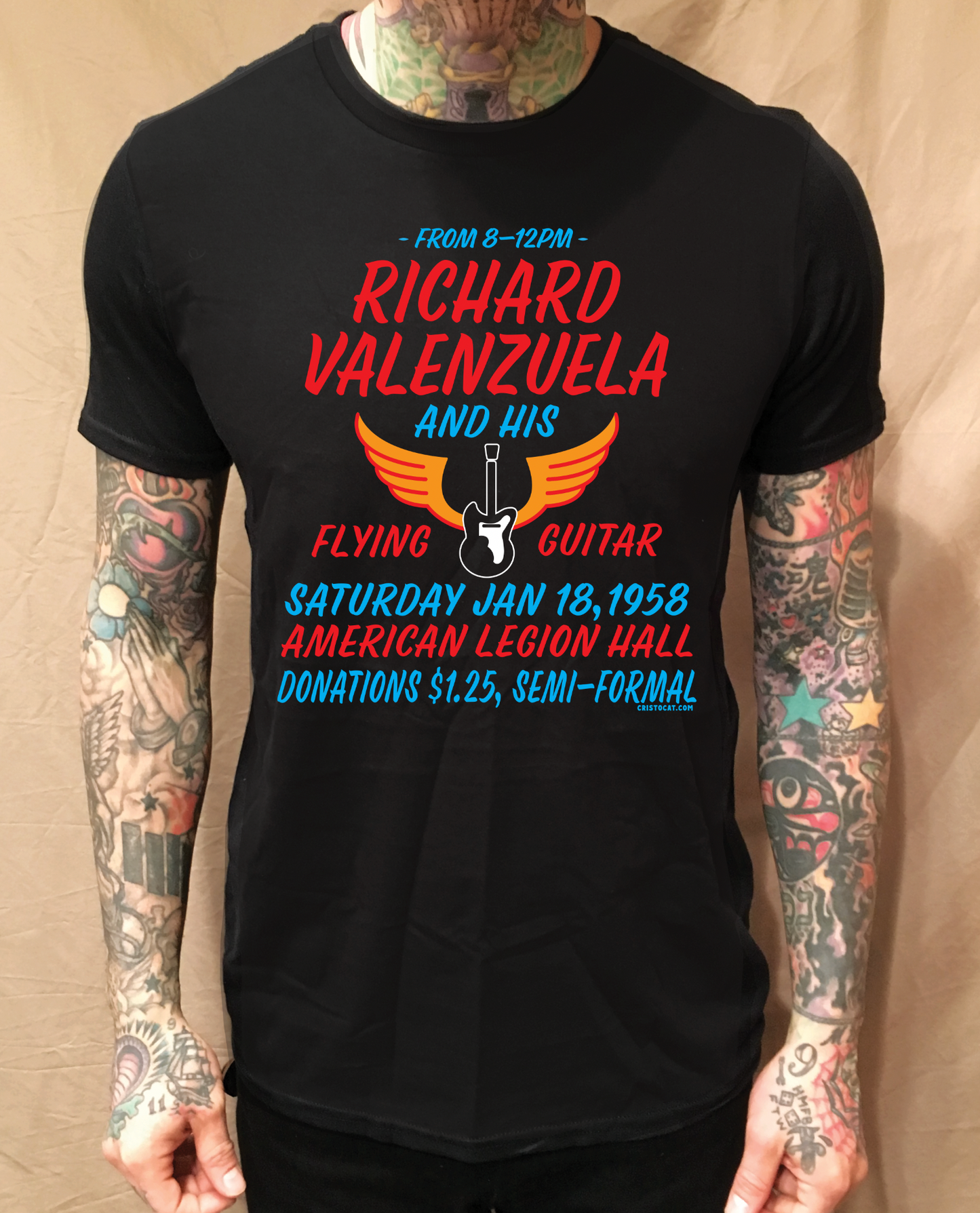 FLYING GUITAR POSTER TEE