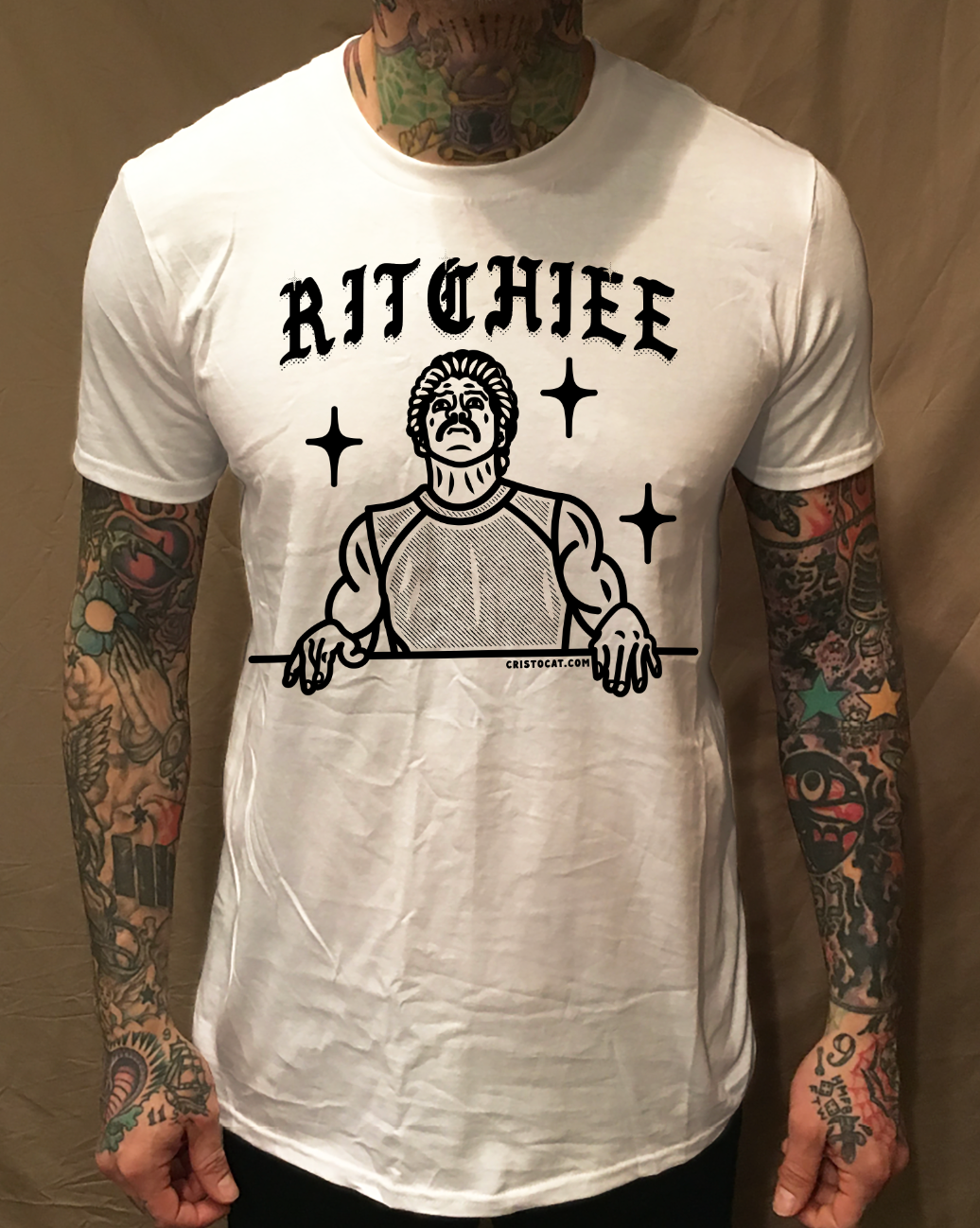 BOB BRIDGE ON WHITE TEE