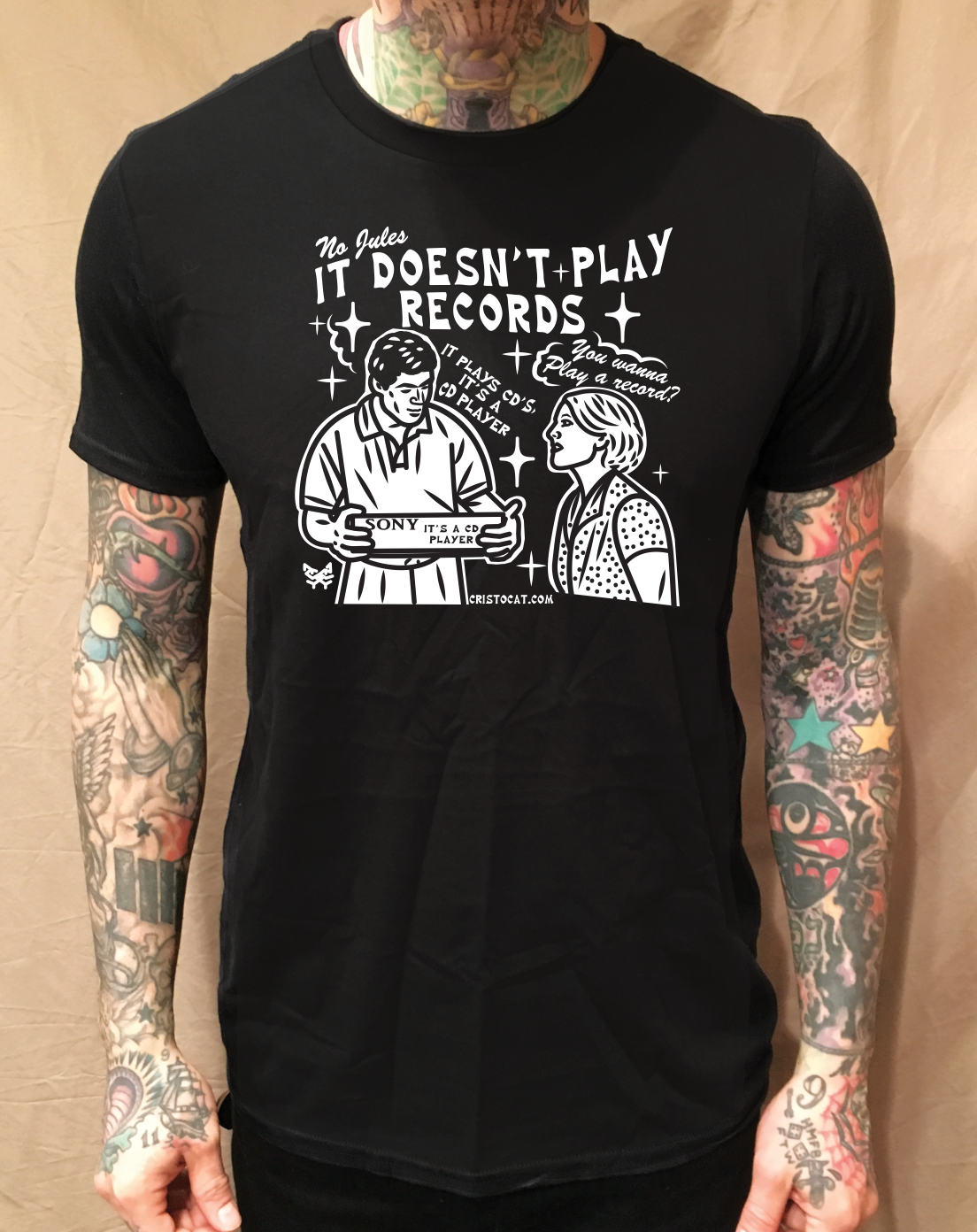 CD PLAYER BLACK TEE