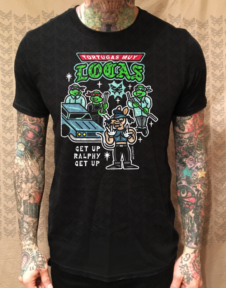 TORTUGAS MUY LOCAS BLACK T-SHIRT