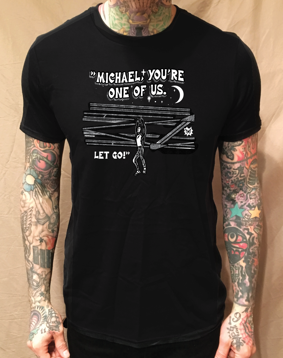 LET GO MICHAEL BLACK T-SHIRT