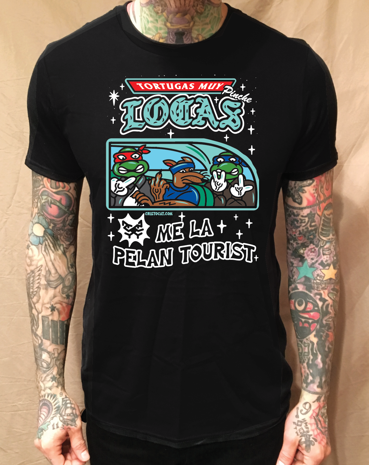 TORTUGAS TOURIST BLACK T-SHIRT