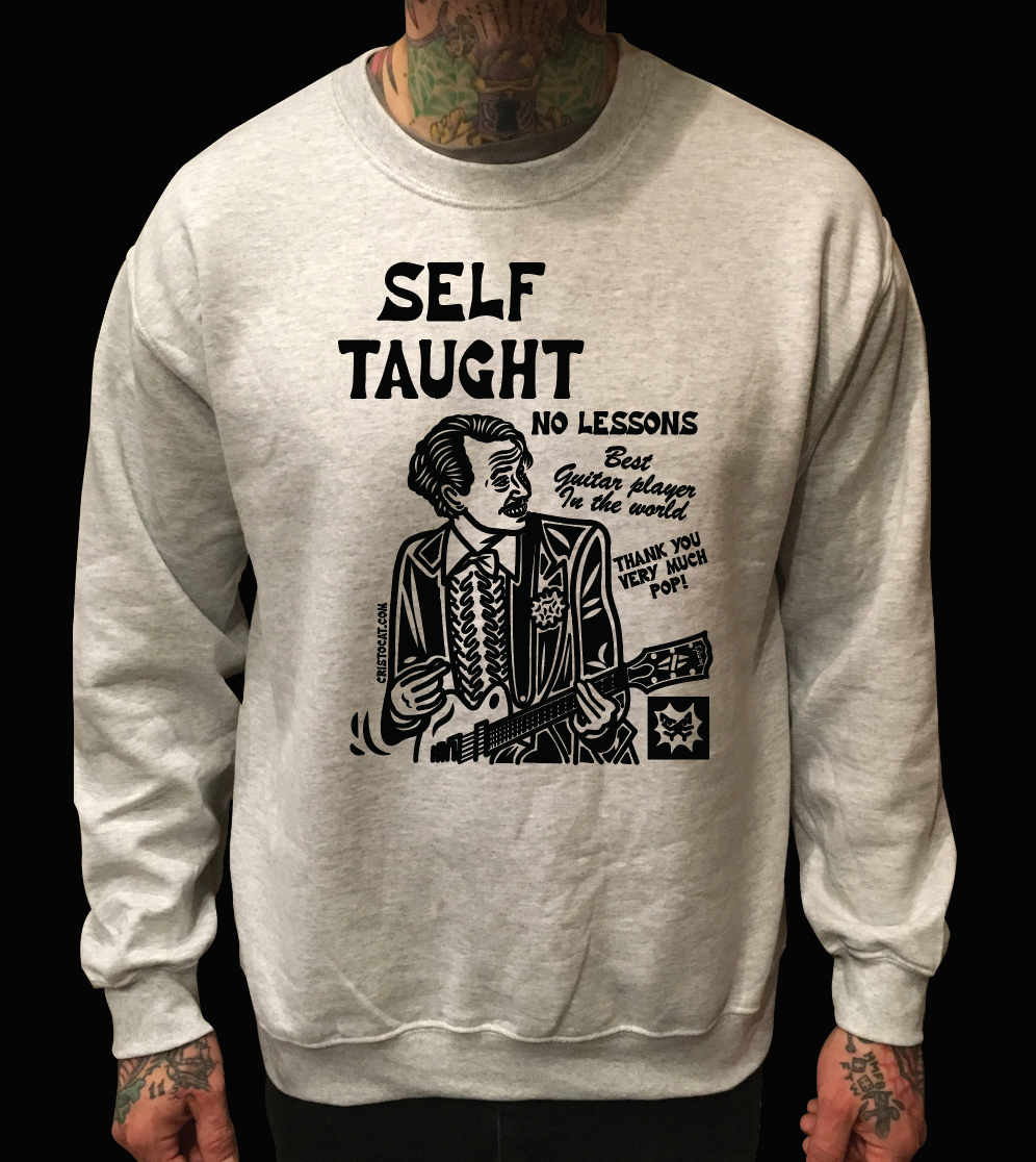 SELF TAUGHT GREY CREWNECK SWEATER