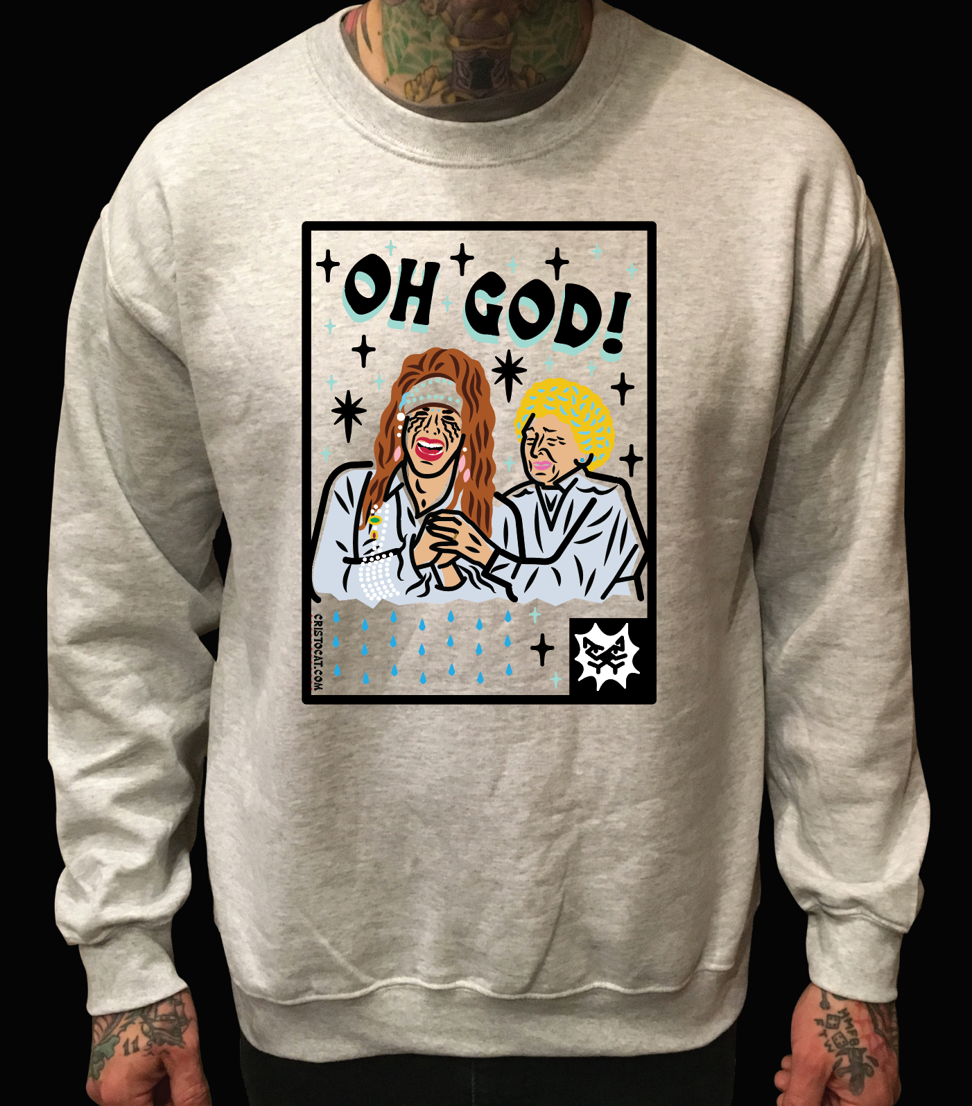 OH GEORGE GREY CREWNECK SWEATER