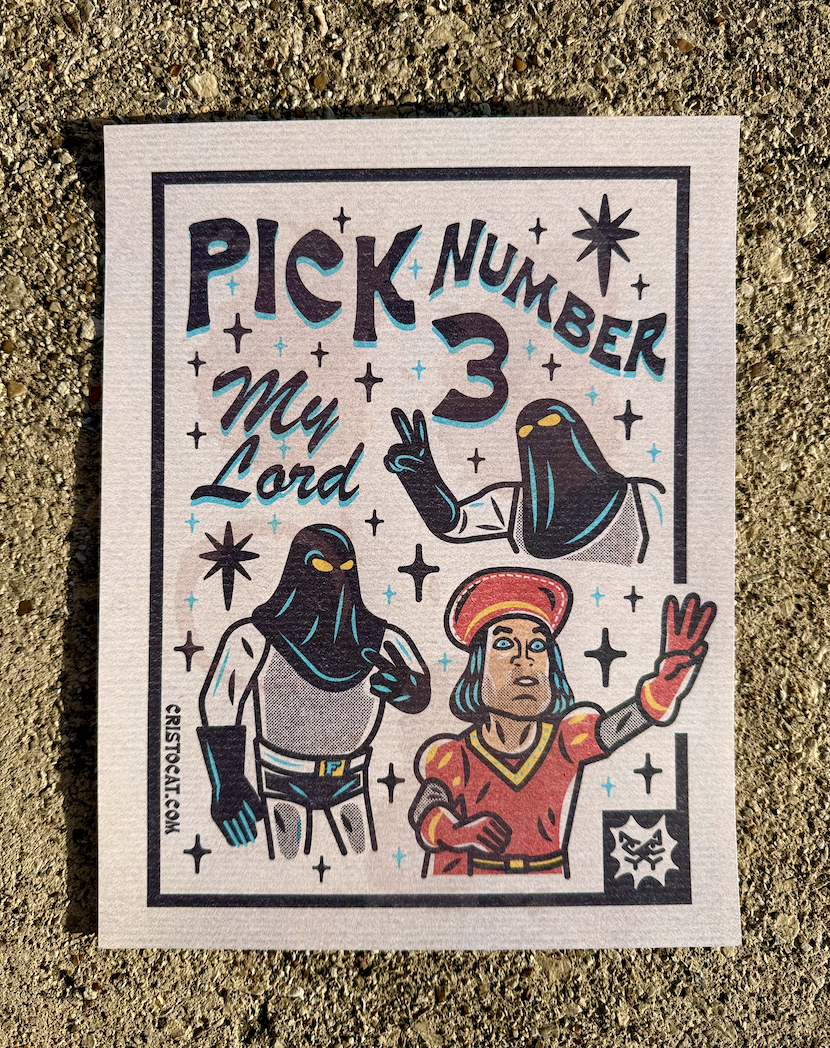 PICK 3 MY LORD 8.5X11 PRINT