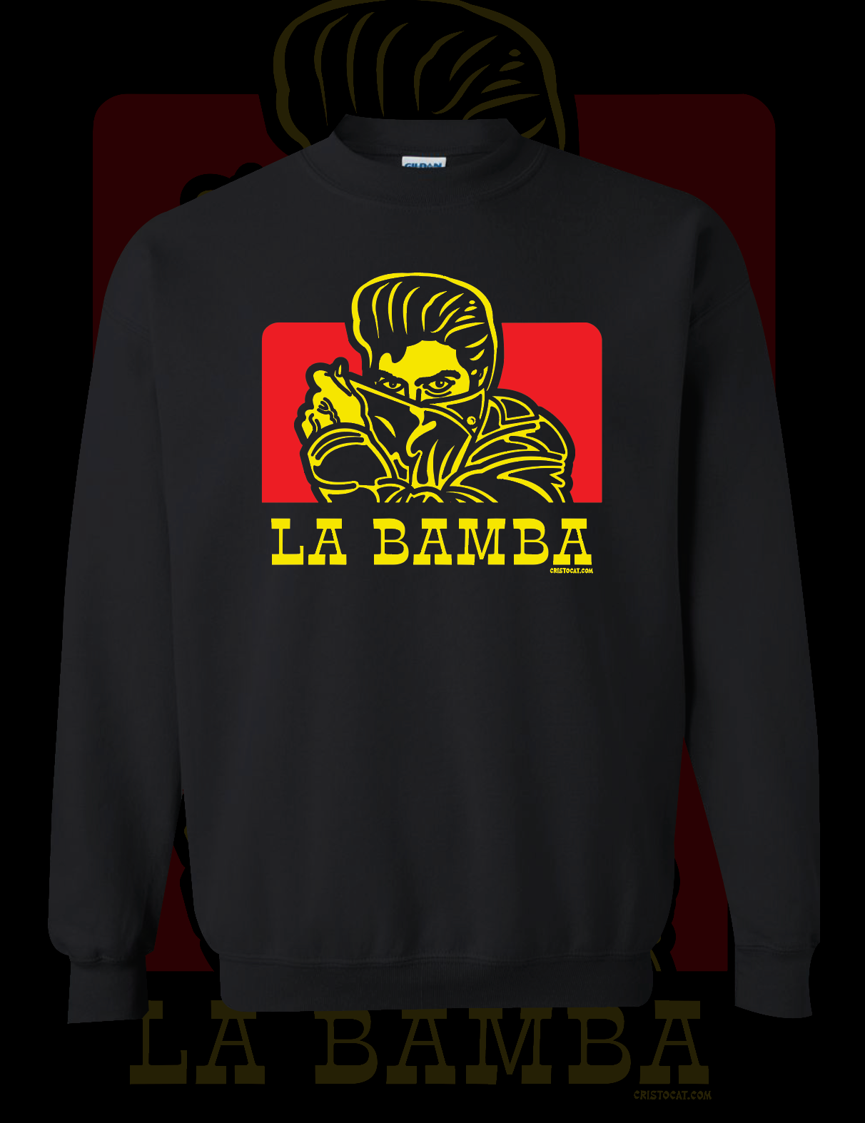 BOB BEN BAMBA BLACK CREWNECK SWEATER