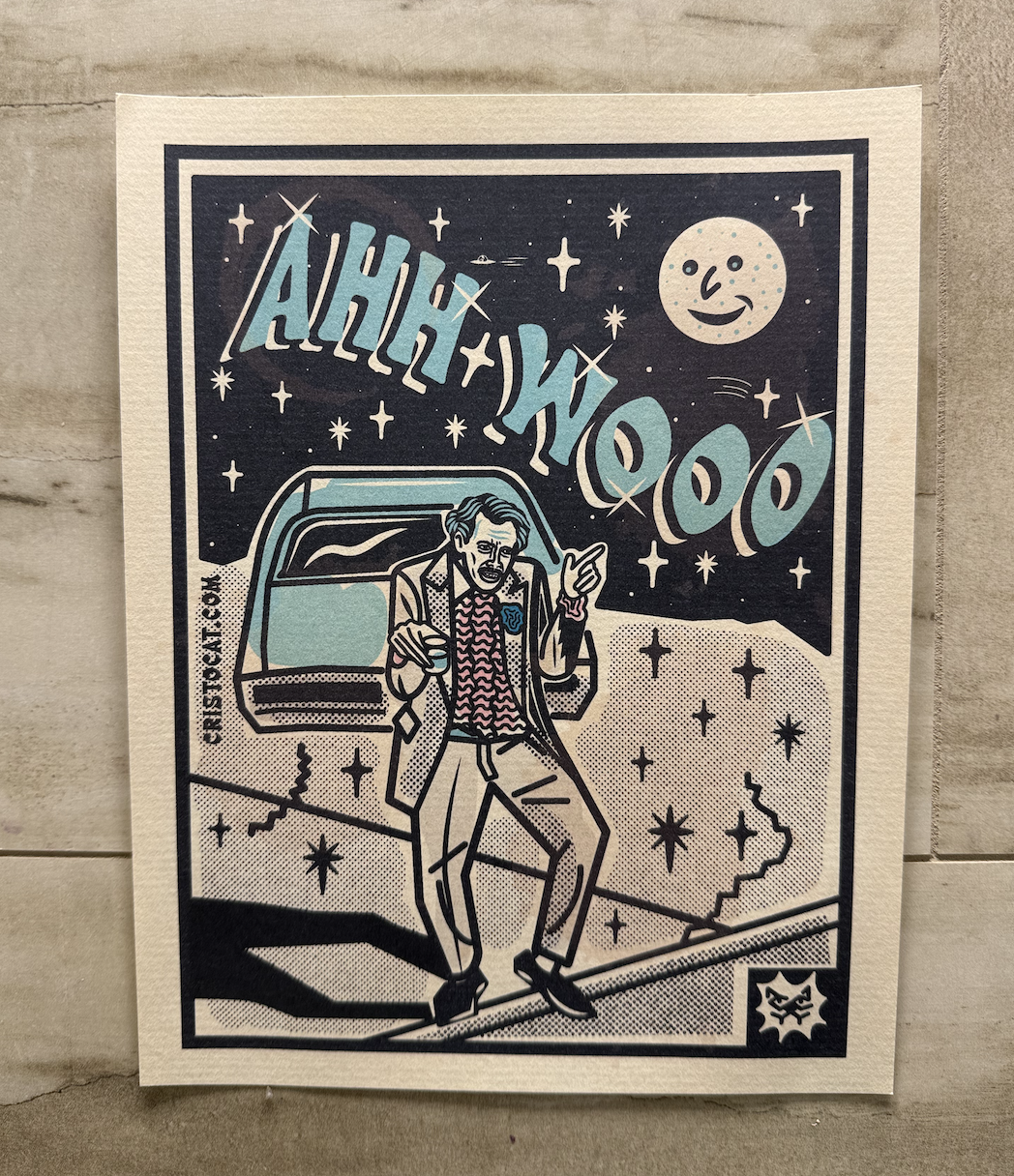 AHH WOOO 8.5X11 PRINT