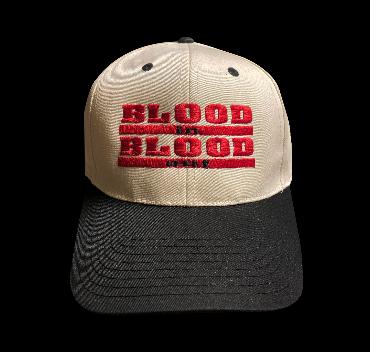 BLOOD IN BLOOD OUT EMBROIDERED SNAP BACK CAP