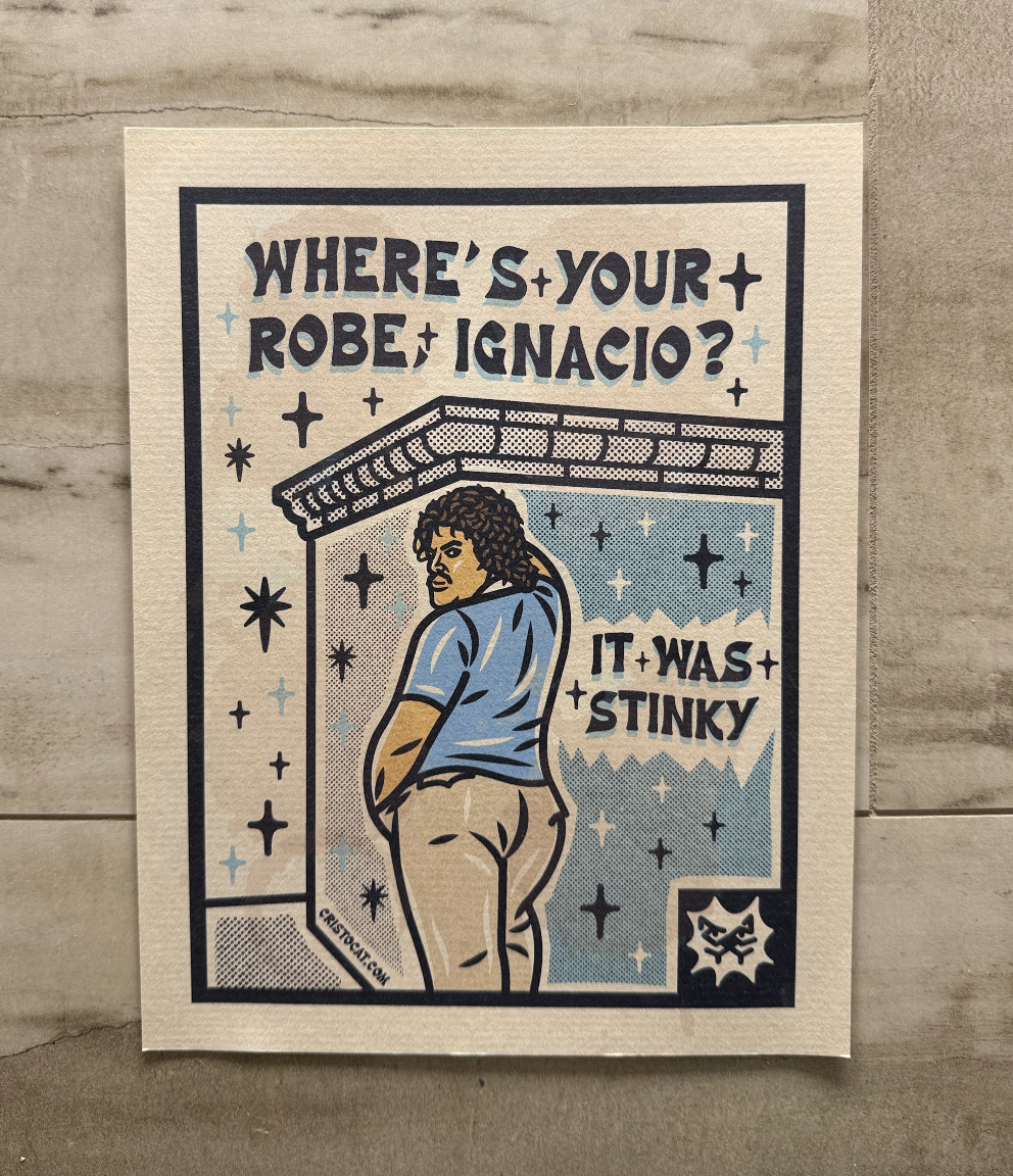 IT WAS STINKY 8.5X11 PRINT