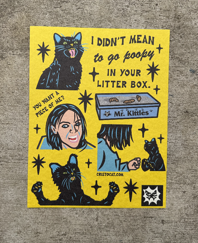 MR KITTLES LITTER BOX 8.5X11 PRINT