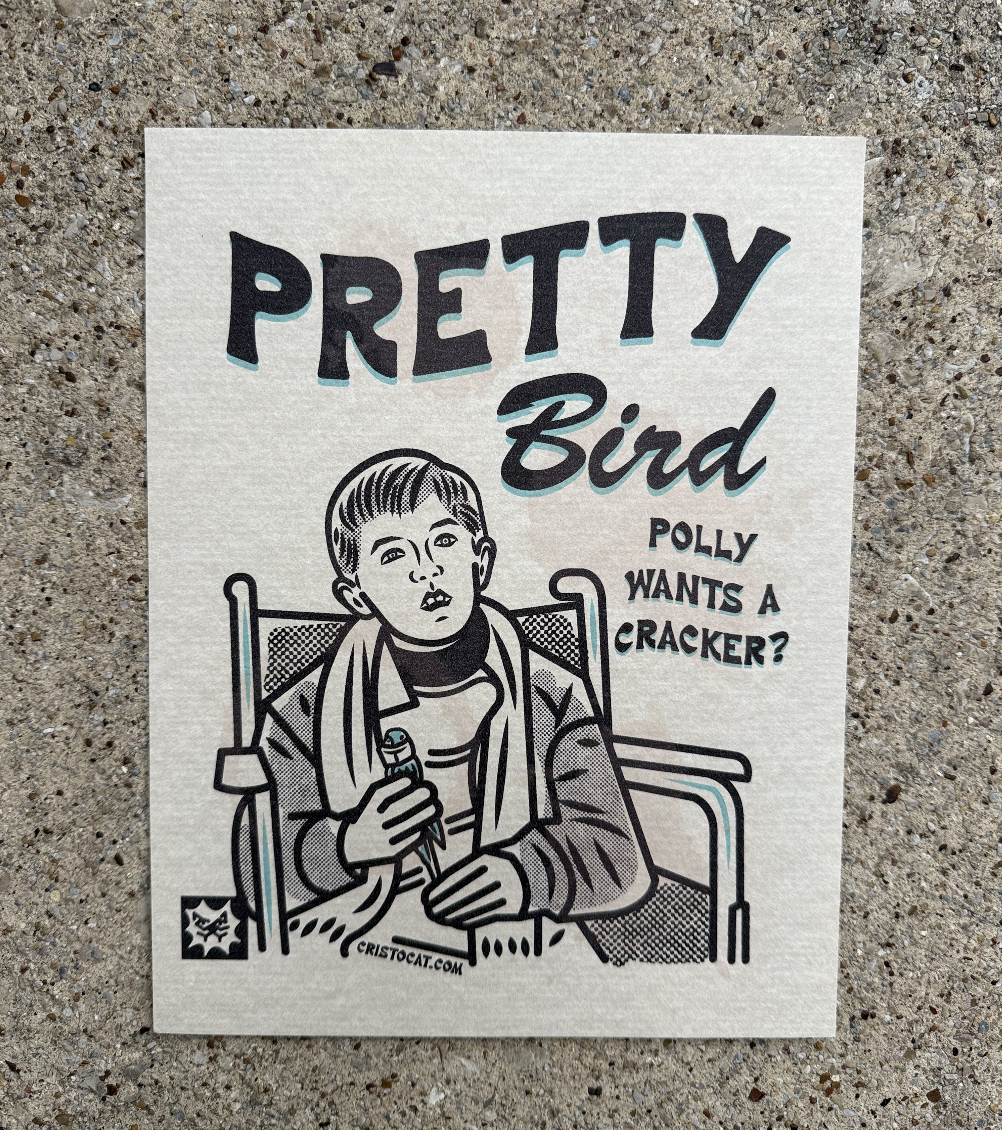 PRETTY BIRD 8.5X11 PRINT