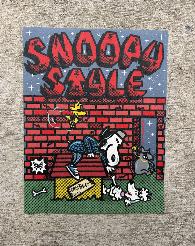 SNOOPY SNOOP 8.5X11 PRINT