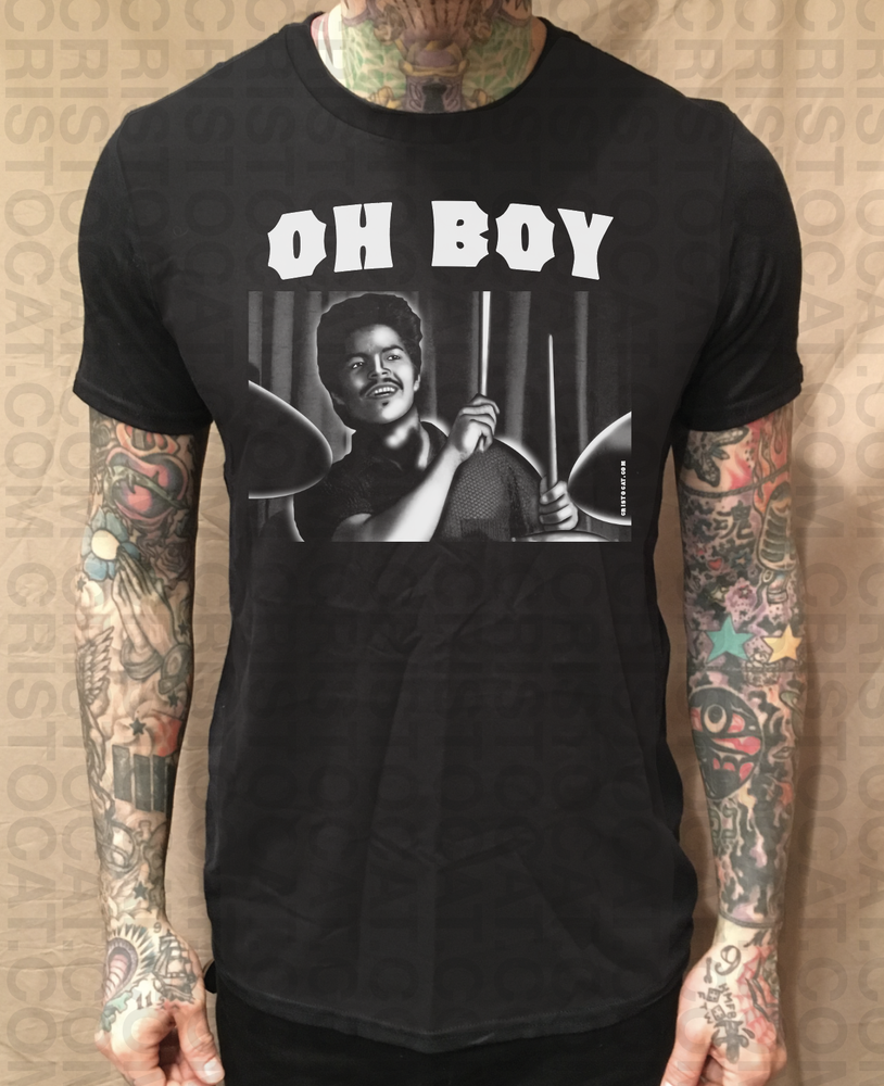 OH BOY BLACK TEE - cristocatofficial