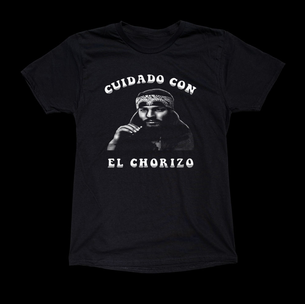 CUIDADO CON EL CHORIZO 3RD EDITION BLACK TEE - cristocatofficial