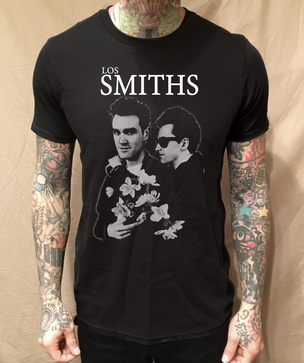 LOS SMITHS VATOS WHITE INK BLACK TEE - cristocatofficial