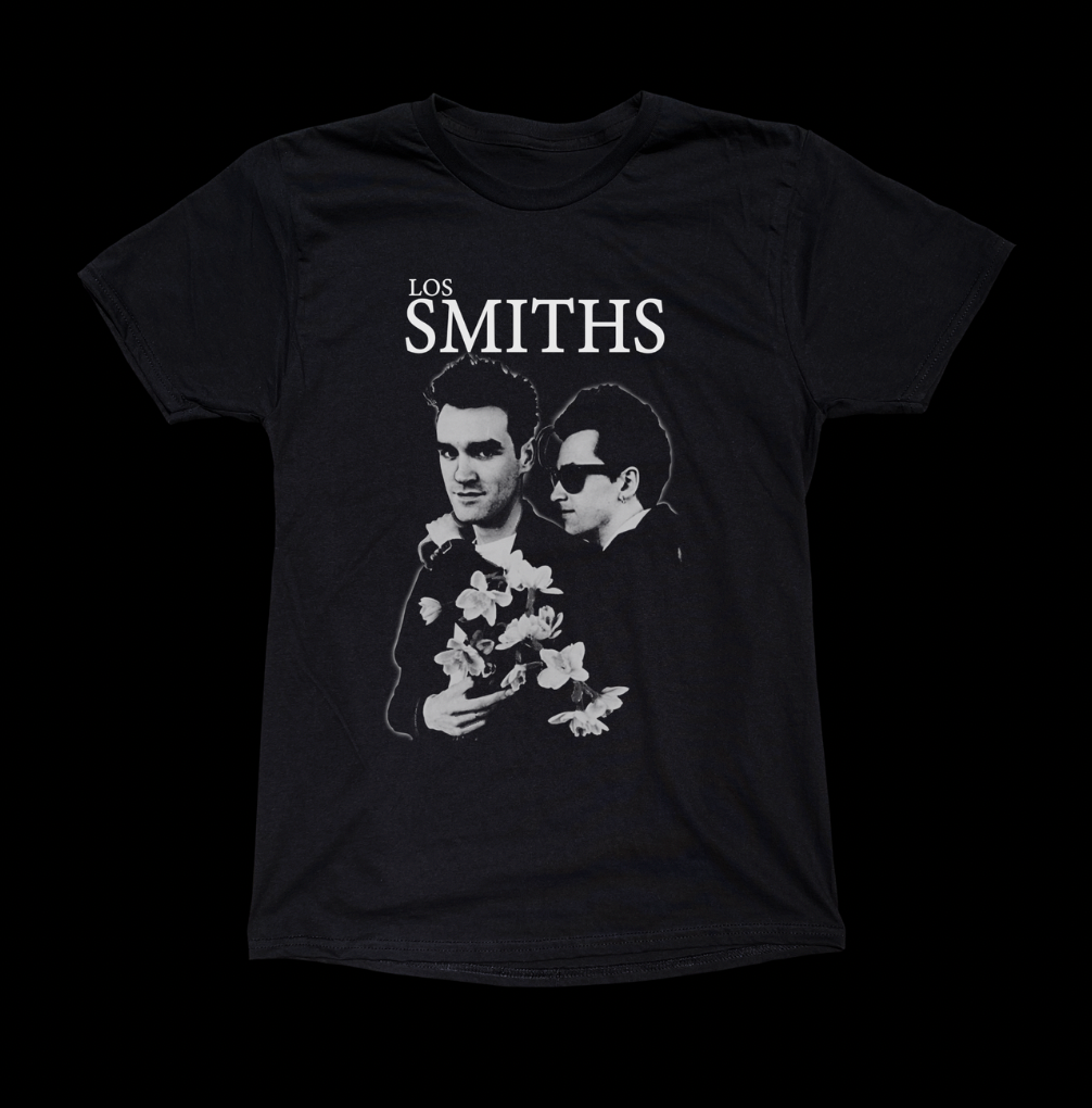 LOS SMITHS VATOS WHITE INK BLACK TEE - cristocatofficial