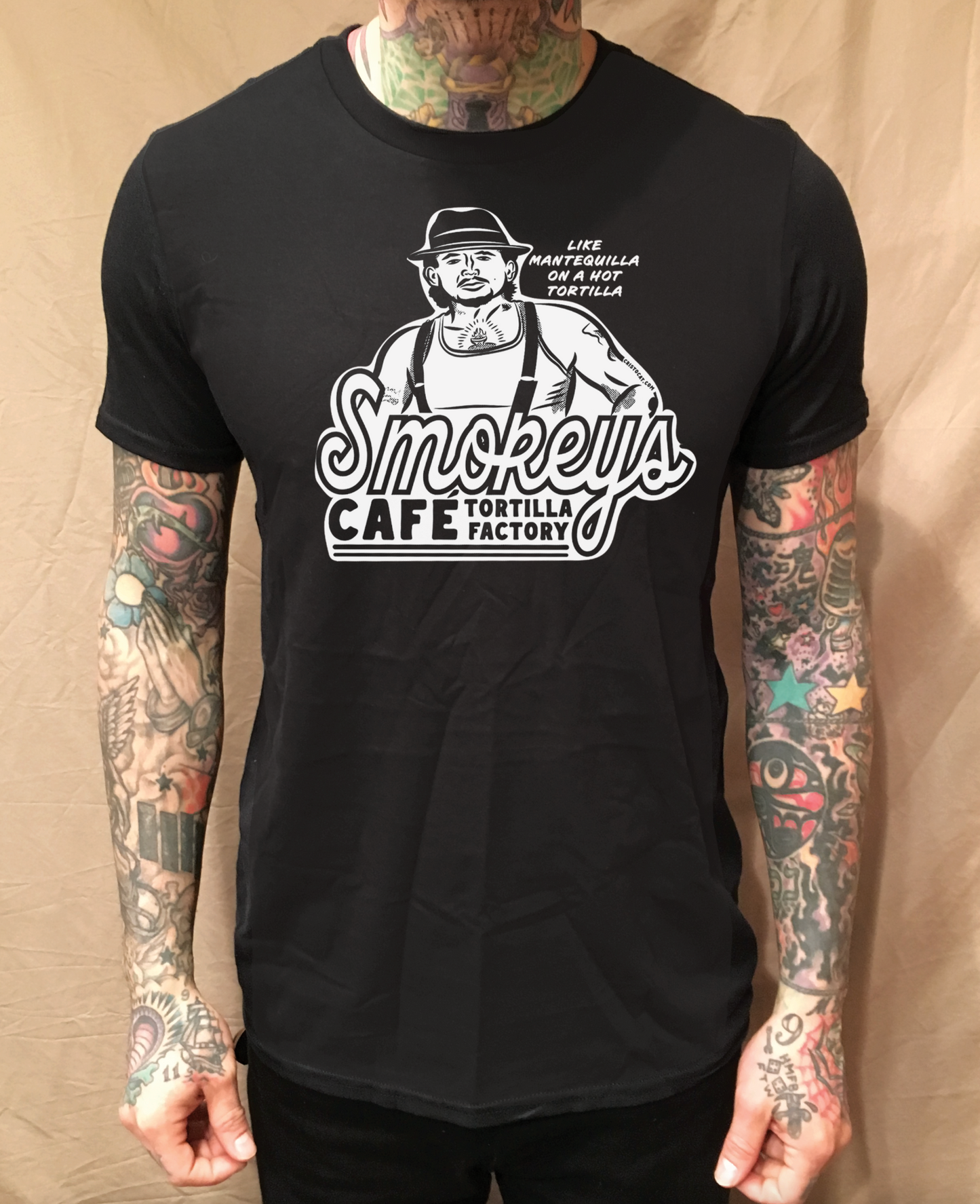 SMOKEY'S TORTILLAS BLACK TEE