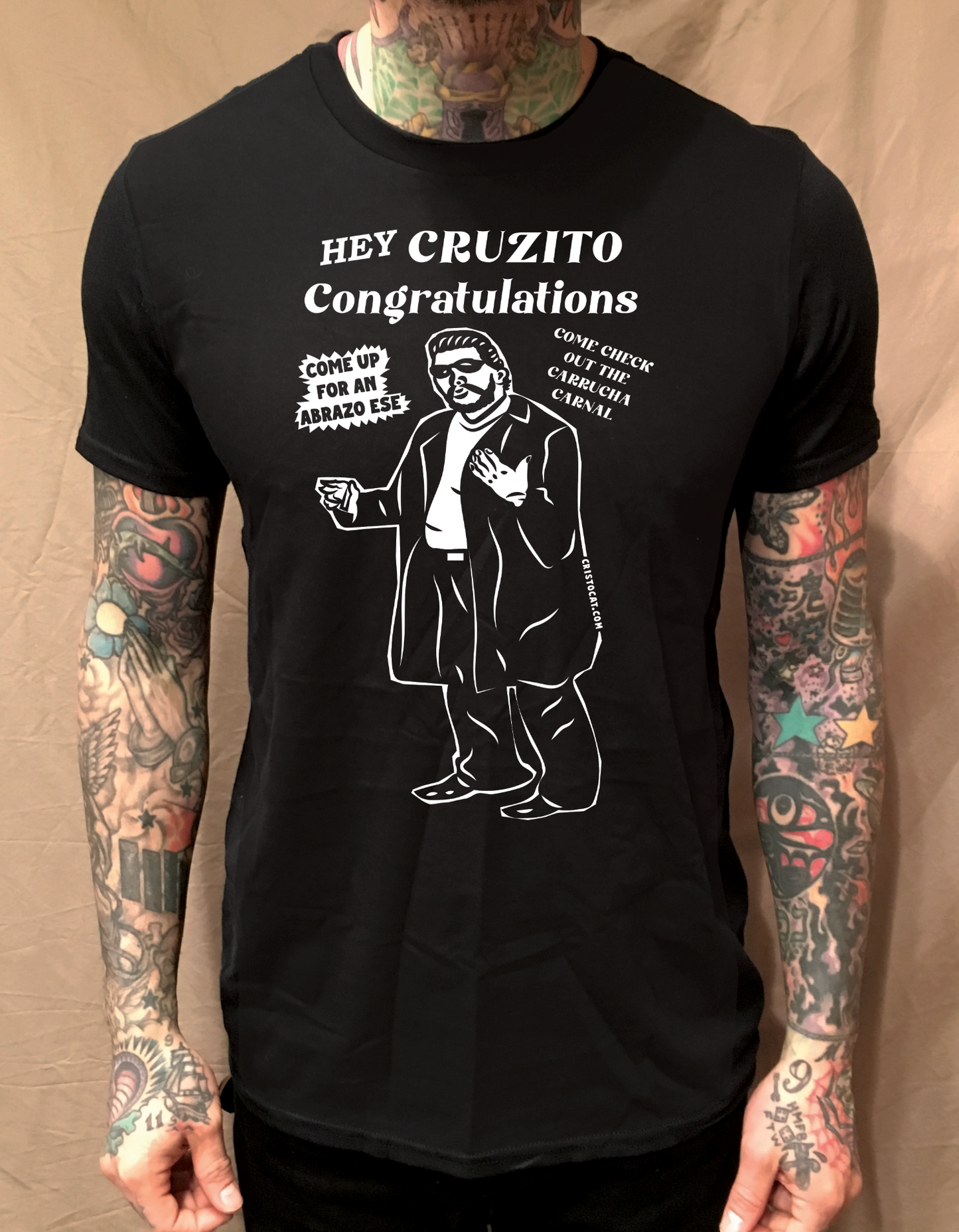 IN A MINUTE GILBERT BLACK TEE
