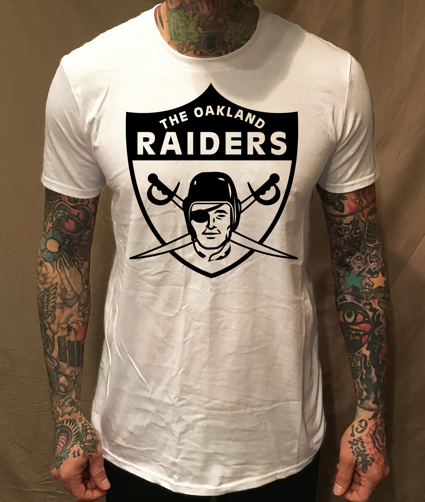 1963 RAIDERS VINTAGE STYLE WHITE TEE - cristocatofficial