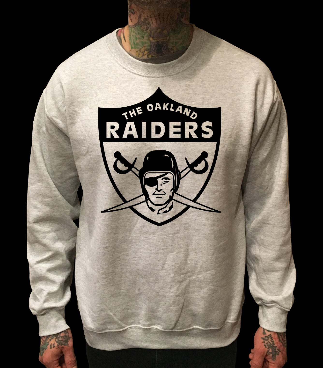 1963 RAIDERS VINTAGE STYLE CREWNECK SWEATER cristocatofficial
