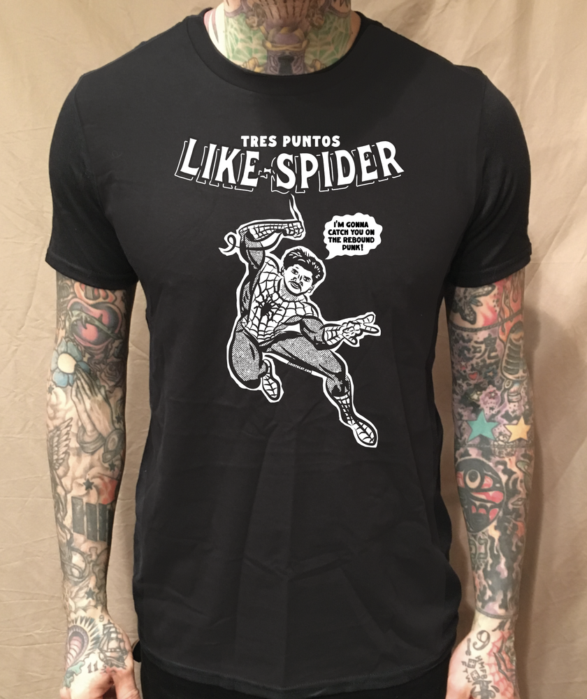 SPIDER-MAN REBOUND BLACK TEE - cristocatofficial