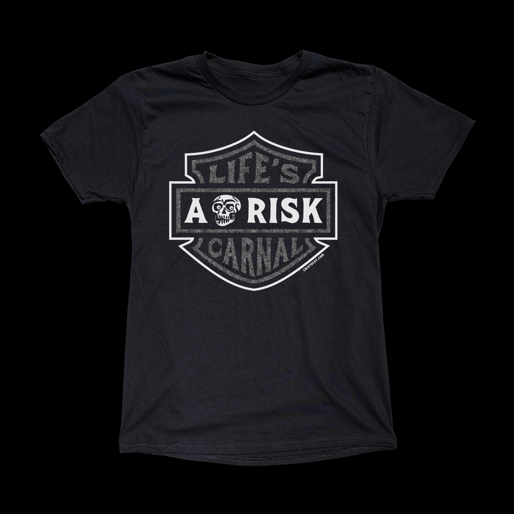 1 COLOR HARLEY VATO BLACK TEE - cristocatofficial