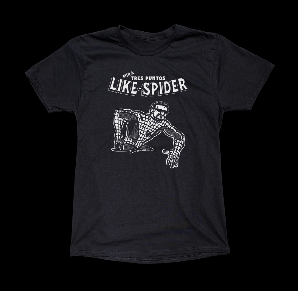 SPIDERMAN MAGIC BLACK TEE - cristocatofficial