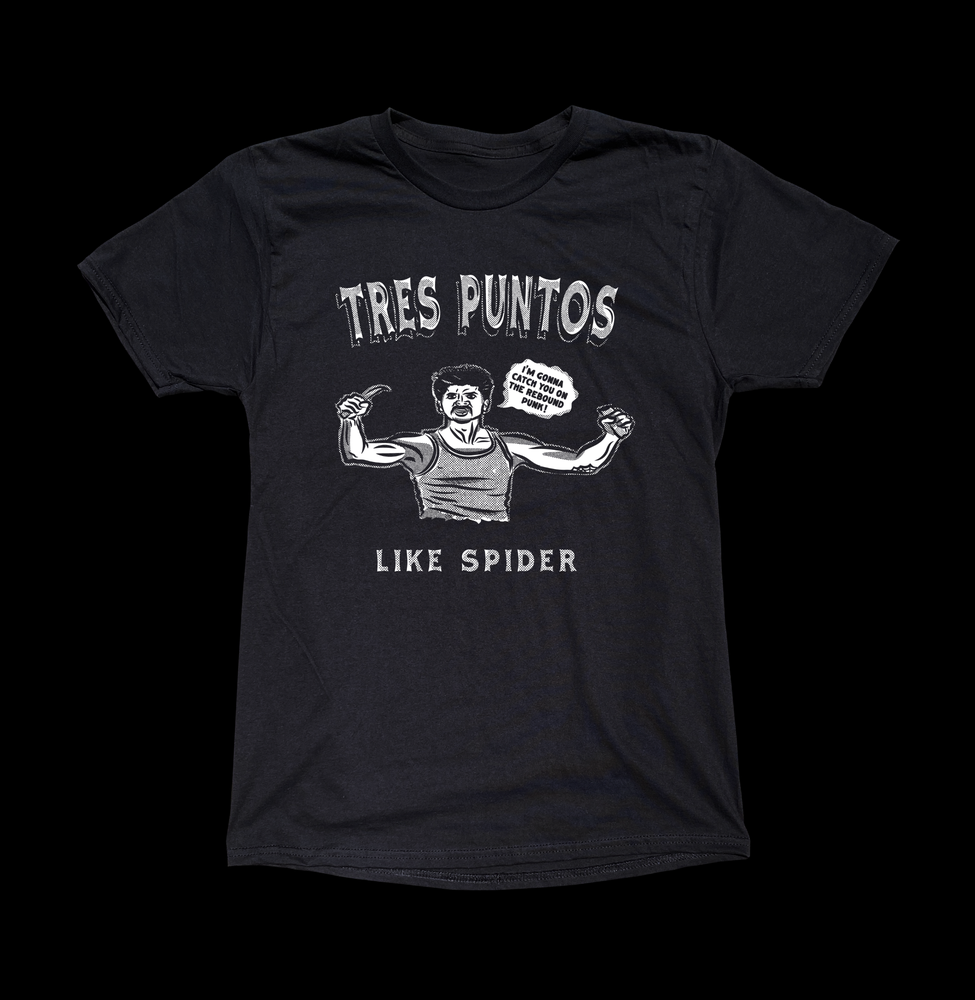 CATCH YOU ON THE REBOUND PUNK BLACK TEE - cristocatofficial