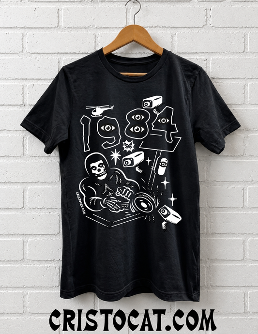 1984 Skull Black T-SHIRT