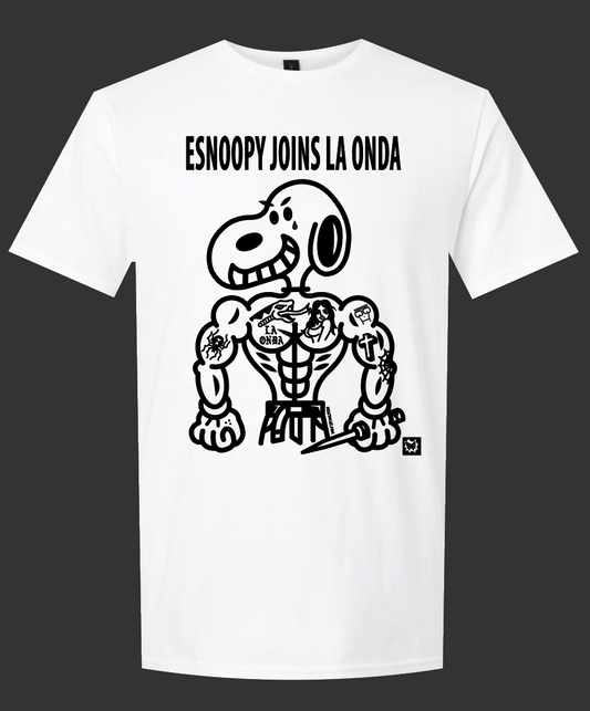 ESnoopy Joins La Onda WHITE T-SHIRT