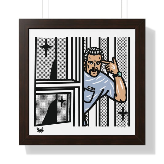 WINDOW HAL Framed Poster 16"x16"