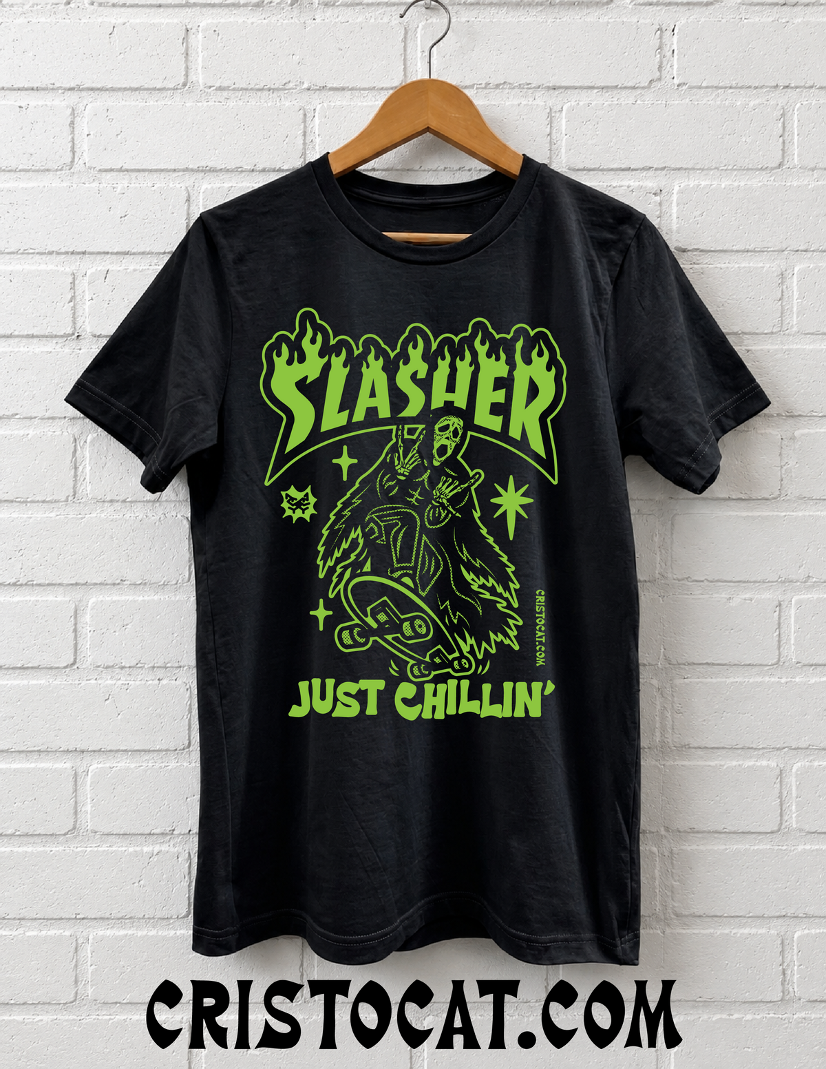 Slasher T Green Softstyle T-Shirt