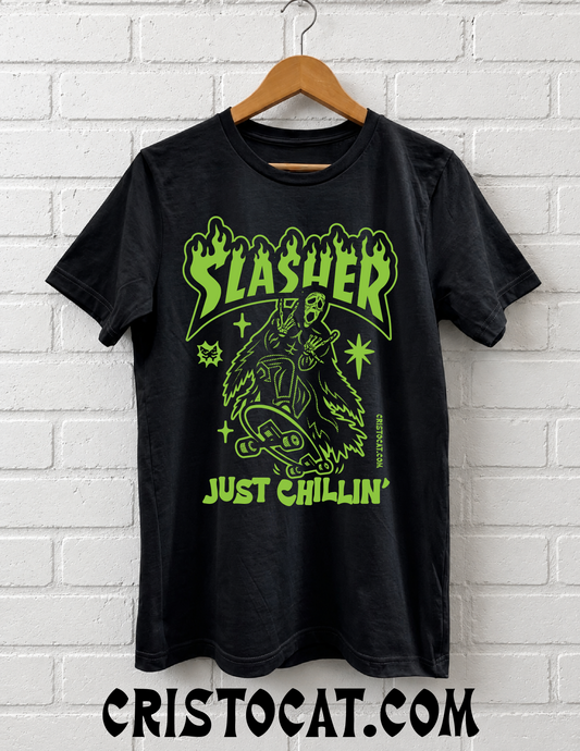 Slasher T Green Softstyle T-Shirt